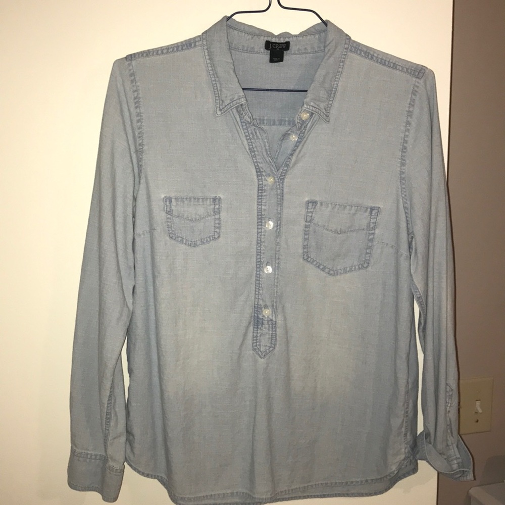 J. Crew button denim shirt